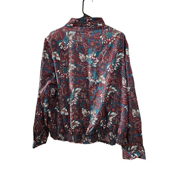 Pykettes size 20 colorful blouse with shoulder pads - Picture 6 of 11